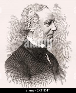 Sir George Grey, 1812 – 1898. Soldato britannico, esploratore, amministratore coloniale, scrittore e undicesimo Premier della nuova Zelanda. Da Cassell's Illustrated History of England, pubblicato intorno al 1880. Foto Stock