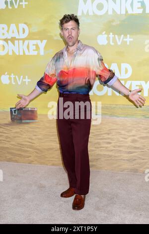 12 agosto 2024, Westwood, CA, Stati Uniti: LOS ANGELES - 12 agosto: Alex Moffat alla serie TV+ di Bad Monkey Apple prima mondiale al Hammer Museum il 12 agosto 2024 a Westwood, CA (Credit Image: © Kay Blake/ZUMA Press Wire) SOLO USO EDITORIALE! Non per USO commerciale! Foto Stock