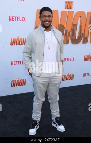 Los Angeles, California, 12 agosto 2024. Pooch Hall alla Premiere of the Union il 12 agosto 2024 all'Egyptian Theater di Los Angeles, California, il 12 agosto 2024. Crediti: Faye Sadou/Media Punch/Alamy Live News Foto Stock