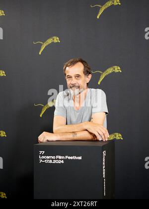 LOCARNO / SVIZZERA, 13 agosto 2024. Regista, produttore, sceneggiatore, animatore Claude Barras partecipa a una chiamata fotografica per il film „Sauvages“ al 77° Locarno Film Festival il 13 agosto 2024 a Locarno, Svizzera. Crediti: Walter Gilgen crediti: Walter Gilgen/Alamy Live News Foto Stock