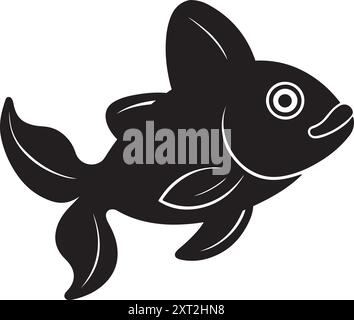 Immagine vettoriale del merluzzo bianco pittura natura morta illustrazione piatta Illustrazione Vettoriale