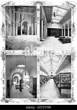 La nostra nuova casa del tesoro: Il Victoria and Albert Museum, 1909. "Per citare l'introduzione alla guida al Victoria and Albert Museum, "l'obiettivo principale dei fondatori del museo era quello di fornire modelli e, in altro modo, di contribuire al miglioramento di tali manufatti e oggetti di artigianato associati al design decorativo; in altre parole, aiutare gli artigiani e gli altri a studiare i metodi, i processi e il gusto che hanno governato le arti e l'artigianato dei secoli passati. La questione della classificazione, che potrebbe servire meglio a questo scopo, è sempre stata difficile, ma l'equilibrio di Foto Stock