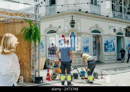 Il centro storico di Funchal. Madeira, Portogallo - 2 maggio 2024. Foto di alta qualità Foto Stock