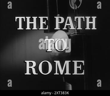 Tessera del titolo, 1943-1944. Da "Time to Remember - The Path to Rome", 1943 - 1944 (Reel 1); documentario sugli eventi del 1943 e del 1944 - la campagna italiana. Foto Stock