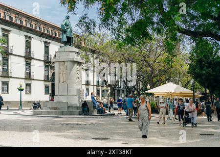 Il centro storico di Funchal. Madeira, Portogallo - 2 maggio 2024. Foto di alta qualità Foto Stock
