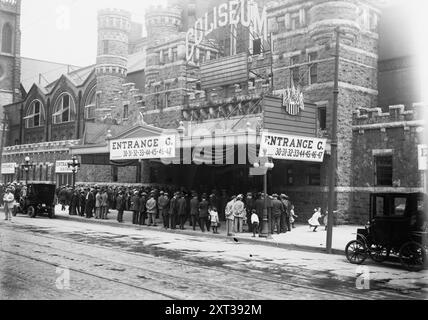 Coliseum, Chicago, 1912. Foto scattata alla Convention Nazionale Repubblicana del 1912 tenutasi al Chicago Coliseum, Chicago, Illinois, dal 18 al 22 giugno. Foto Stock