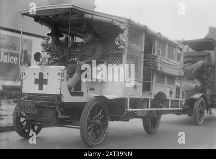 Red Cross Auto N.G. S.N.Y., tra c1910 e c1915. Foto Stock