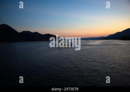 Itsukushima (alias Miyajima), Hatsukaichi, Hiroshima, Giappone. Foto Stock