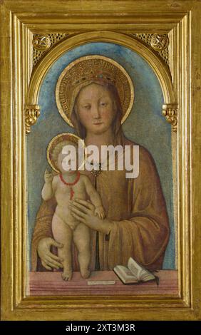 Tadini Madonna, 1450 circa. Si trova nella Collezione dell'Accademia Tadini, Lovere. Foto Stock