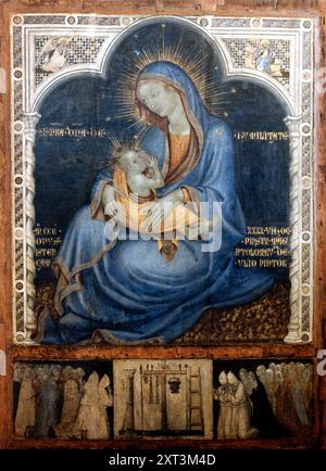 Madonna dell'Umilt&#xe0; (Madonna dell'umiltà), 1346. Si trova nella Collezione della Galleria regionale della Sicilia, Palermo. Foto Stock