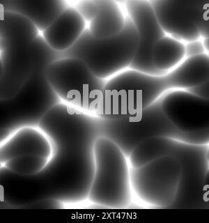 Consistenza senza cuciture dell'acqua caustica. Design di sfondo grafico alla moda. Texture astratta ed elegante. Modello per stampe, tessuti, involucri, pareti Foto Stock