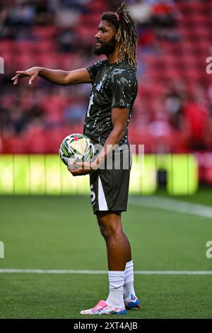 The Valley, Londra, Regno Unito. 13 agosto 2024. Carabao Cup Round 1 Football, Charlton Athletic vs Birmingham City; Dion Sanderson of Birmingham Credit: Action Plus Sports/Alamy Live News Foto Stock