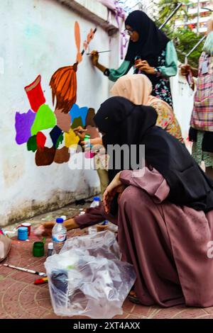 Protesta d'arte , immagine catturata il 10 agosto 2024 Foto Stock