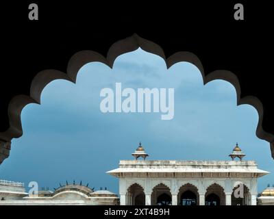 Agra Fort Anguri Bagh (Uttar Pradesh/India) Foto Stock