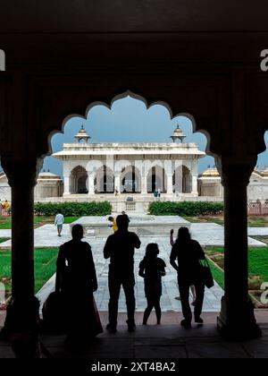 Agra Fort Anguri Bagh (Uttar Pradesh/India) Foto Stock