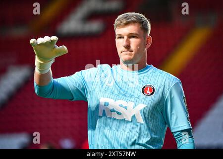 The Valley, Londra, Regno Unito. 13 agosto 2024. Carabao Cup Round 1 Football, Charlton Athletic contro Birmingham City; Will Mannion di Charlton Athletic Credit: Action Plus Sports/Alamy Live News Foto Stock