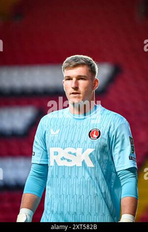 The Valley, Londra, Regno Unito. 13 agosto 2024. Carabao Cup Round 1 Football, Charlton Athletic contro Birmingham City; Will Mannion di Charlton Athletic Credit: Action Plus Sports/Alamy Live News Foto Stock