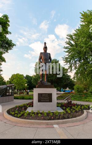 Ottawa, Canada - 4 giugno 2024: Monumento a John di , tenente colonnello, Royal Engineers nel Major's Hill Park nel centro della città. Foto Stock