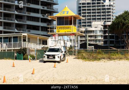 Stazione bagnino, GOLD COAST, QUEENSLAND, AUSTRALIA. 11 agosto 2024, Foto Stock