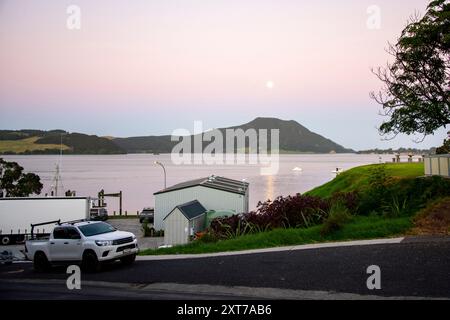 Houhora Harbour a Pukenui - nuova Zelanda Foto Stock