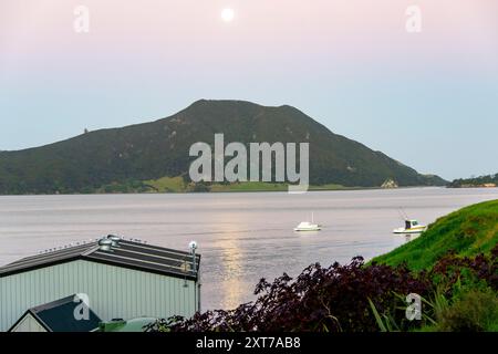 Houhora Harbour a Pukenui - nuova Zelanda Foto Stock