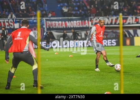 Buenos Aires, Argentina. 13 agosto 2024. Il giocatore durante la partita tra San Lorenzo e Atletico Mineiro, valida per la Copa Libertadores da América 2024, ha giocato allo stadio Pedro Bidegain (Estadio San Lorenzo de Almagro), nella città di Buenos Aires, Argentina, questo martedì 13 agosto 2024. Crediti: Gabriel Sotelo/FotoArena/Alamy Live News Foto Stock