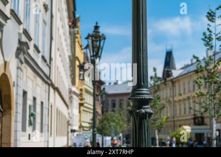 Praga, Repubblica Ceca - 9 agosto 2024: Vista in piazza Ovocny trh in estate Foto Stock