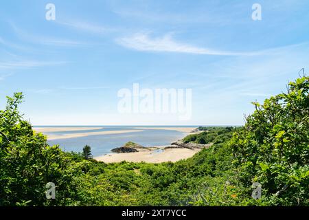 Borth-y-Gest Beach - Sandy Beach, Galles Foto Stock