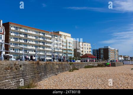 Lungomare a Bexhill on Sea nell'East Sussex, Regno Unito Foto Stock