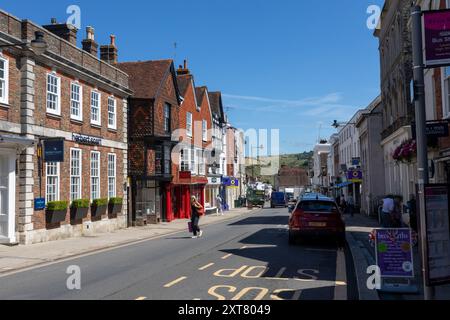 Lewes High Street, East Sussex, Regno Unito Foto Stock