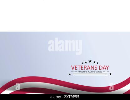 Riflessioni per il Veterans Day in onore dei sacrifici dei nostri militari Illustrazione Vettoriale