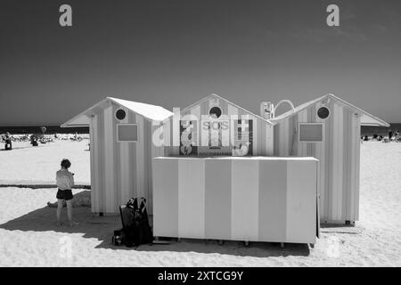 Posto di pronto soccorso a Levante Beach a Benidorm, provincia di Alicante, Spagna Foto Stock