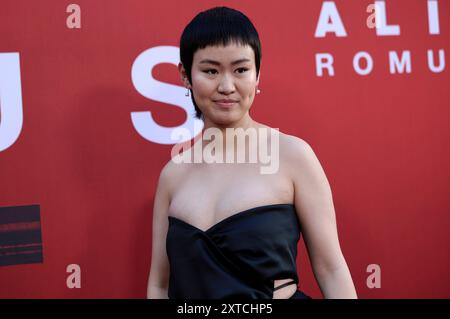 Aileen Wu bei der Premiere des Kinofilms 'Alien: Romulus' in TCL Chinese Theatre. Los Angeles, 12.08.2024 Foto Stock