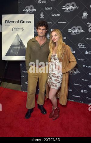 Dylan McTee und Olivia Rose Keegan bei Screening des Kurzfilms 'River of Grass' auf dem 20. HollyShorts Film Festival 2024 im TCL Chinese Theater. Los Angeles, 13.08.2024 Foto Stock