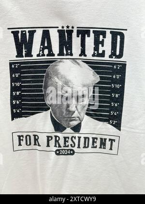 MERCHANDISING PER LA CAMPAGNA PRESIDENZIALE AMERICANA NEI NEGOZI DI NEW YORK Foto Stock