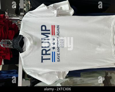 MERCHANDISING PER LA CAMPAGNA PRESIDENZIALE AMERICANA NEI NEGOZI DI NEW YORK Foto Stock