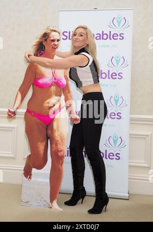 Londra, Regno Unito, 3 febbraio 2015. Josie Gibson partecipa a una chiamata fotografica per lanciare il suo nuovo sito di dieta "Slimmables" presso il Landmark Hotel il 3 febbraio 2015 a Londra, Inghilterra, Regno Unito. Credito: S.A.M./Alamy Live News Foto Stock
