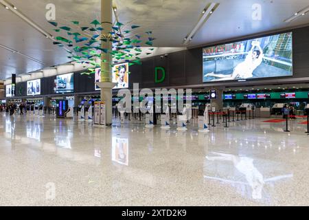 Terminal 2 des Flughafen Hongqiao a Shanghai, Cina Shanghai, Cina - 10. Aprile 2024: Terminal 2 des Flughafen Shanghai Hongqiao International Airport SHA a Shanghai, Cina. *** Terminal 2 dell'Aeroporto di Hongqiao a Shanghai, Cina Shanghai, Cina 10 aprile 2024 Terminal 2 dell'Aeroporto Internazionale di Shanghai Hongqiao SHA a Shanghai, Cina Foto Stock