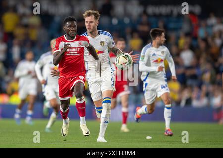 Emmanuel latte Lath di Middlesbrough durante la partita di Carabao Cup tra Leeds United e Middlesbrough a Elland Road, Leeds, mercoledì 14 agosto 2024. (Foto: Trevor Wilkinson | mi News) crediti: MI News & Sport /Alamy Live News Foto Stock