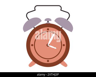 orologio sveglia orologio orologio orologio orologio orologio vecchio stile retrò classico antico design di oggetti vecchio stile Illustrazione Vettoriale