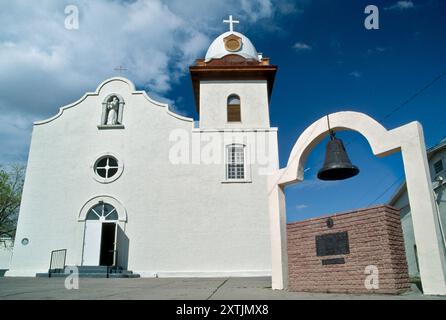 Missione Ysleta, chiesa, Mission Trail a El Paso, Texas, Stati Uniti Foto Stock