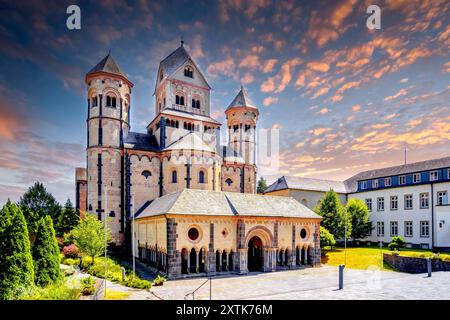 Abbazia Maria Laach, Germania Foto Stock