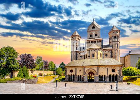 Abbazia Maria Laach, Germania Foto Stock