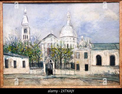 Maurice Utrillo (1883-1955), Église Saint-Pierre, Vers 1914, Museo dell'Orangerie, Tuileries, Parigi, Francia Foto Stock