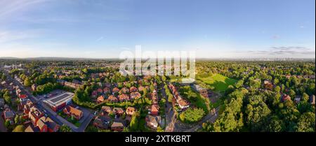 Immagine aerea panoramica di Prestwich - Greater Manchester Foto Stock