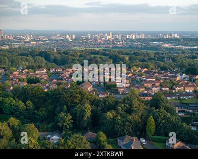 Immagine aerea di Prestwich - Greater Manchester Foto Stock