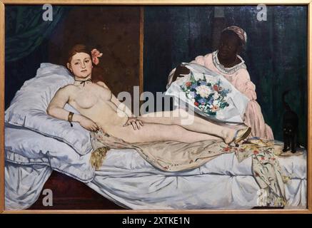 Édouard Manet (Parigi 1832 - Parigi 1883), Olympia, 1863, Musée d'Orsay, Parigi, Francia Foto Stock