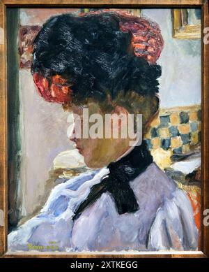 Pierre Bonnard (Fontenay-aux-Roses 1867 - le Cannet 1947), Tête de femme à contre-jour, 1906, Musée d'Orsay, Parigi, Francia Foto Stock