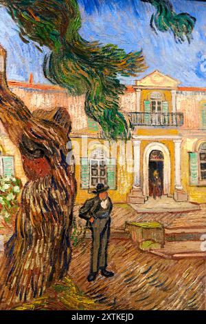 Vincent Van Gogh (Groot Zundert (Pays-Bas) 1853 - Auvers-sur-Oise 1890), Hôpital Saint-Paul à Saint-Rémy-de-Provence, 1889, Musée d'Orsay, Parigi, Fran Foto Stock