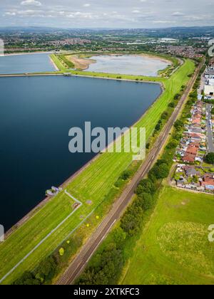 Audenshaw Reservoirs a Denton, Manchester. Foto Stock